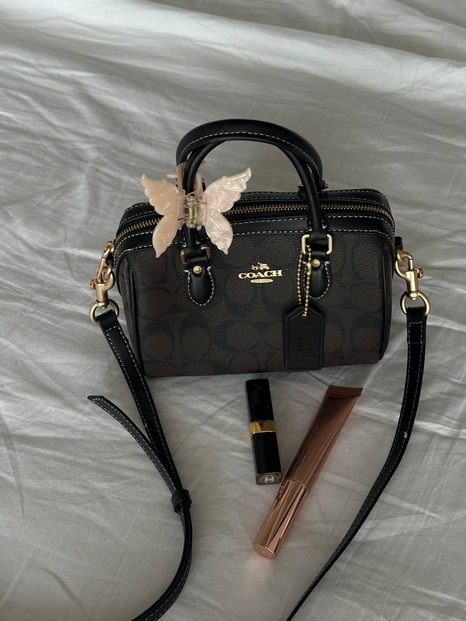 Coach Rowan Satchel Bag In Signature Canvas Brown [оригінальна коробка] 17 x 12 x 10