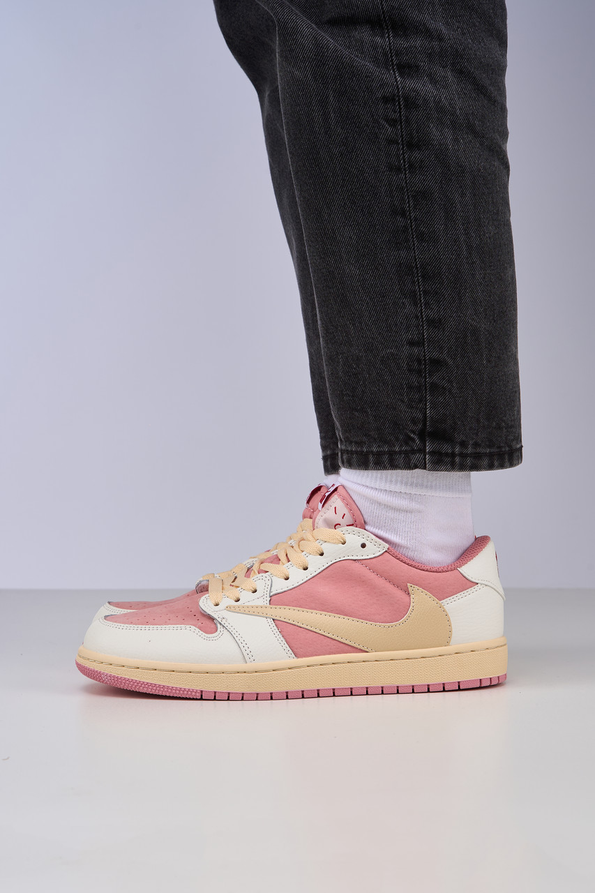 Travis Scott x Air Jordan 1 Low OG White Pink 36
