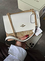 Coach Mini Klare Crossbody in Signature Canvas White/Beige  [коробка магніт] 22x15x9, фото 4