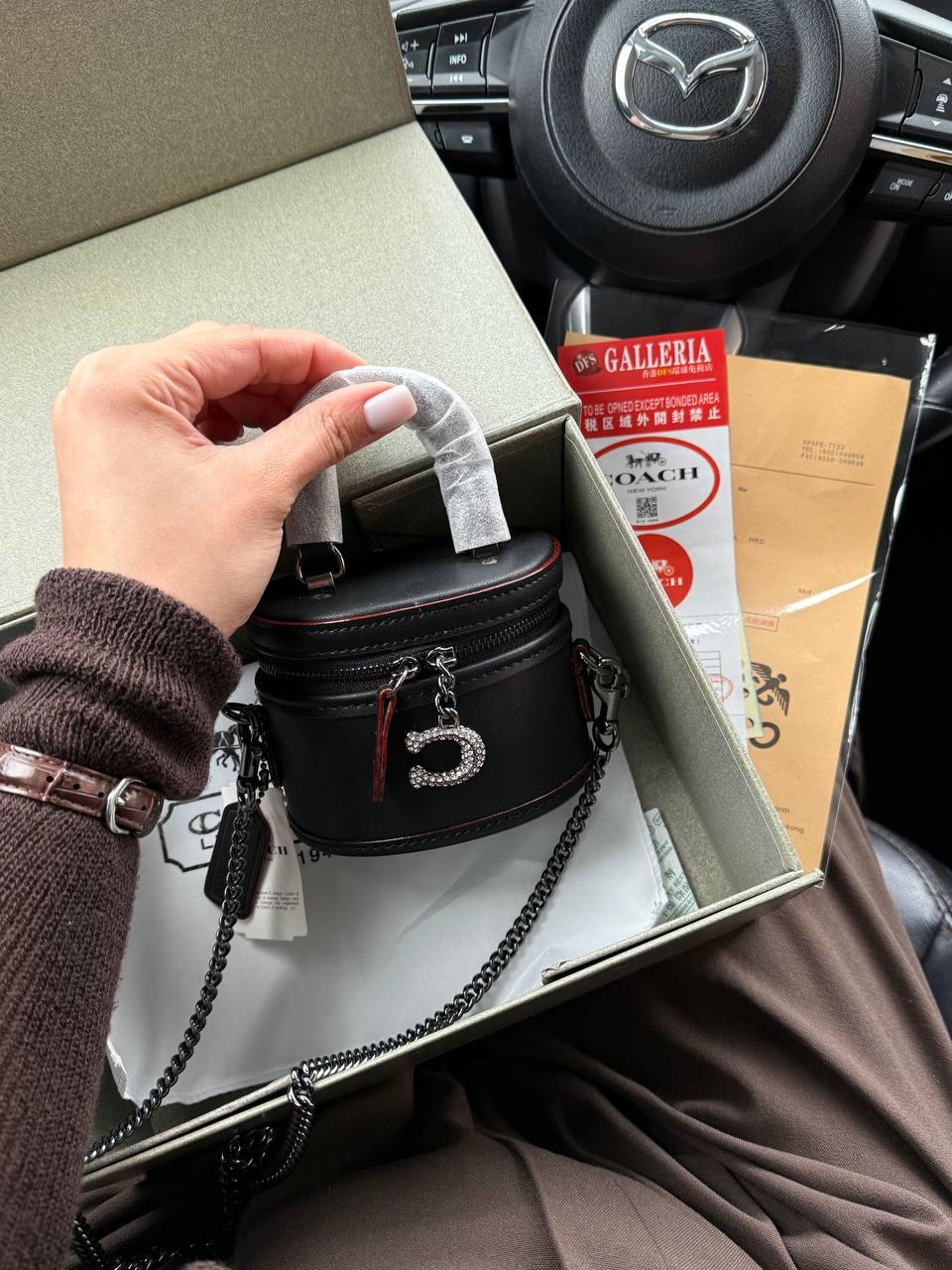 Coach Trail Crossbody 12 Black [оригінальна коробка] 11,5х8х8,5