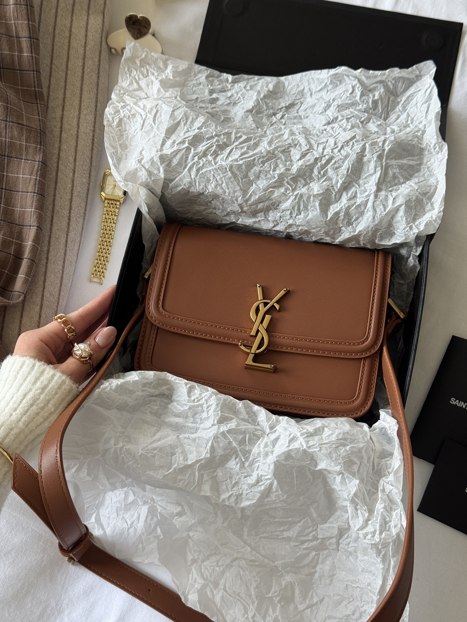 Yves Saint Laurent Solferino Brown Оригинальна коробка 19х16х6