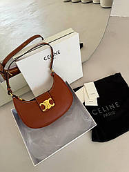Celine Ava Triomphe Soft Bag in Smooth Calfskin BraunPREMIUM  [оригінальна брендована коробка]