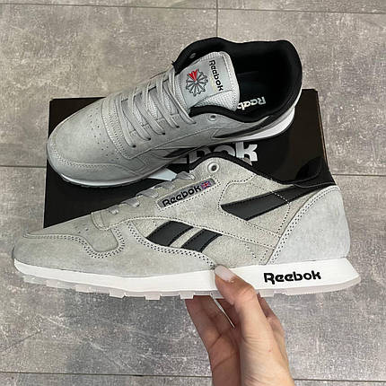 Reebok Classic Leather Light Silver, фото 1