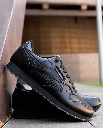 Reebok Classic Leather Total Black ND 46, фото 1