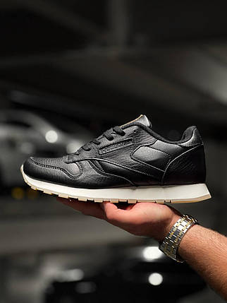 Reebok Classic Leather Black White 44, фото 1