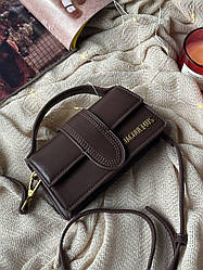 Jacquemus Le Bambino Small Handbag With Adjustable Crossbody Brown 17х9х5