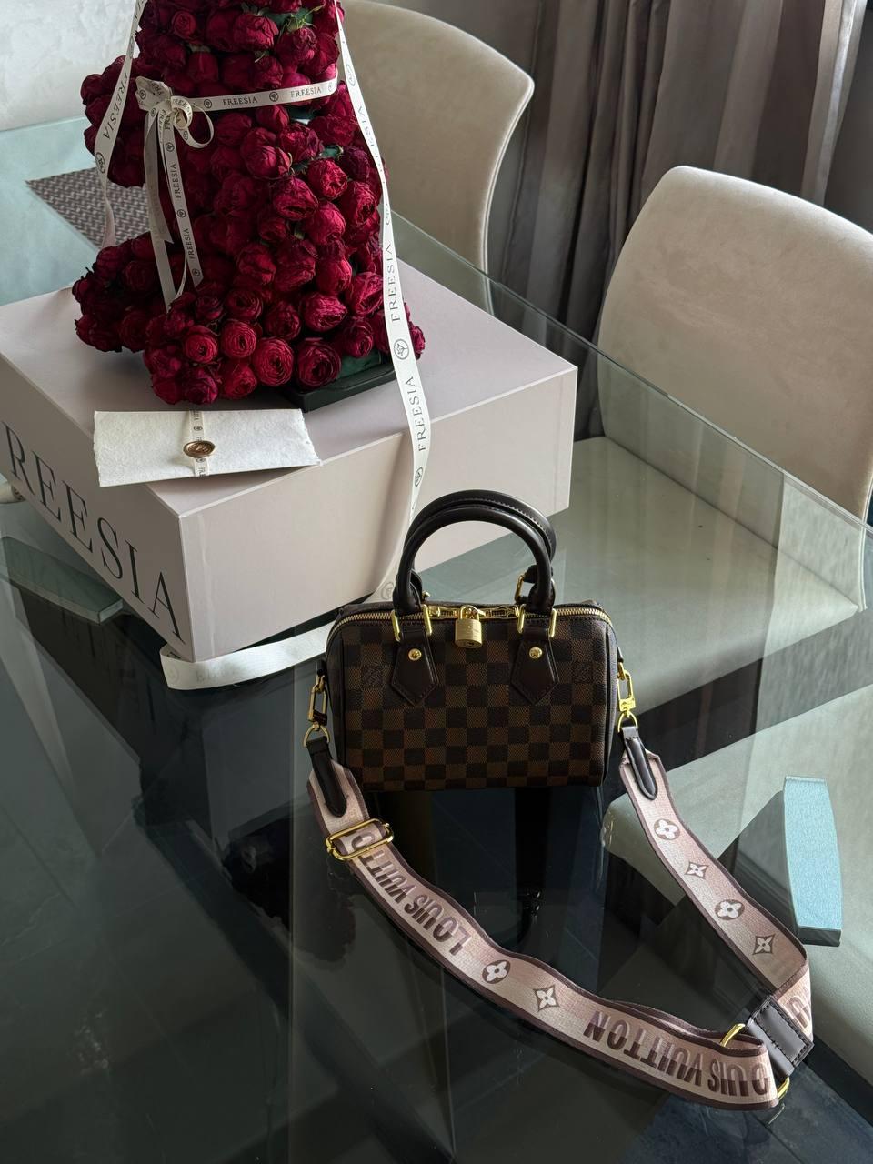 Louis Vuitton Speedy Nano Brown/Chess Коробка магніт 19х13х11