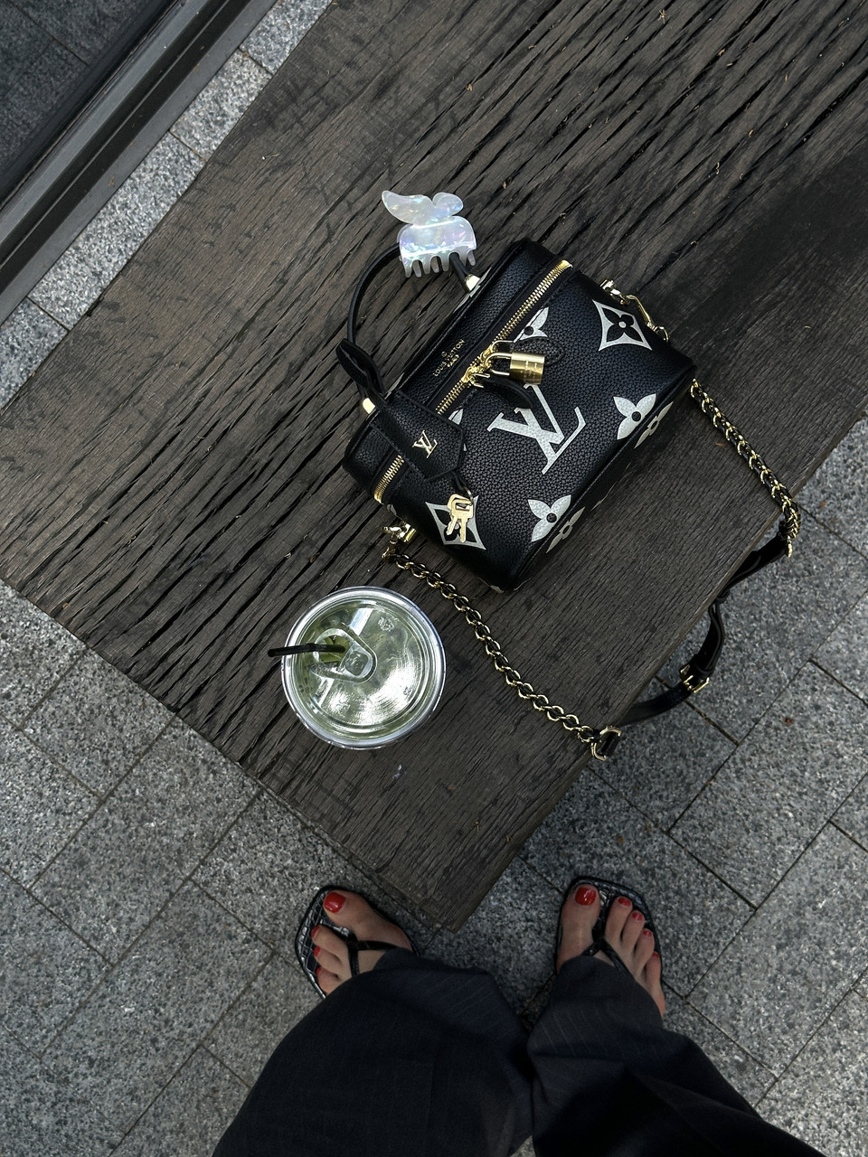 Louis Vuitton Vanity PM Bag Monogram Black/White [кришка дно коробка] 19x13x10