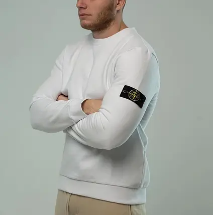 SWEATSHIRT white Stone Island CREWNECK XS, фото 1