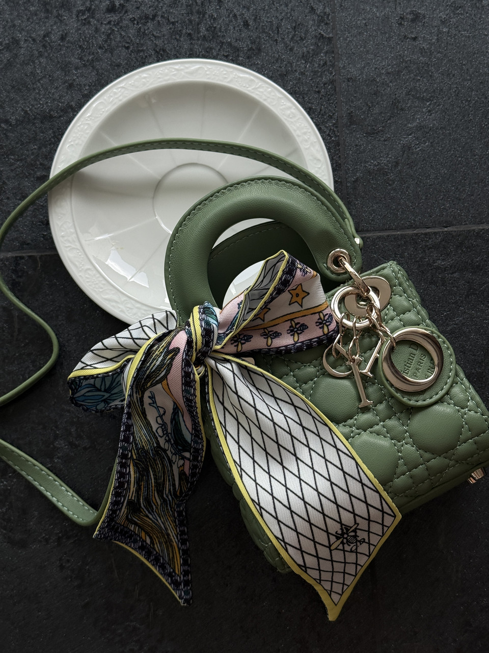 Dior Lady D-Joy Mikro Bag Green [оригінальна коробка] 13.5x11.5x6