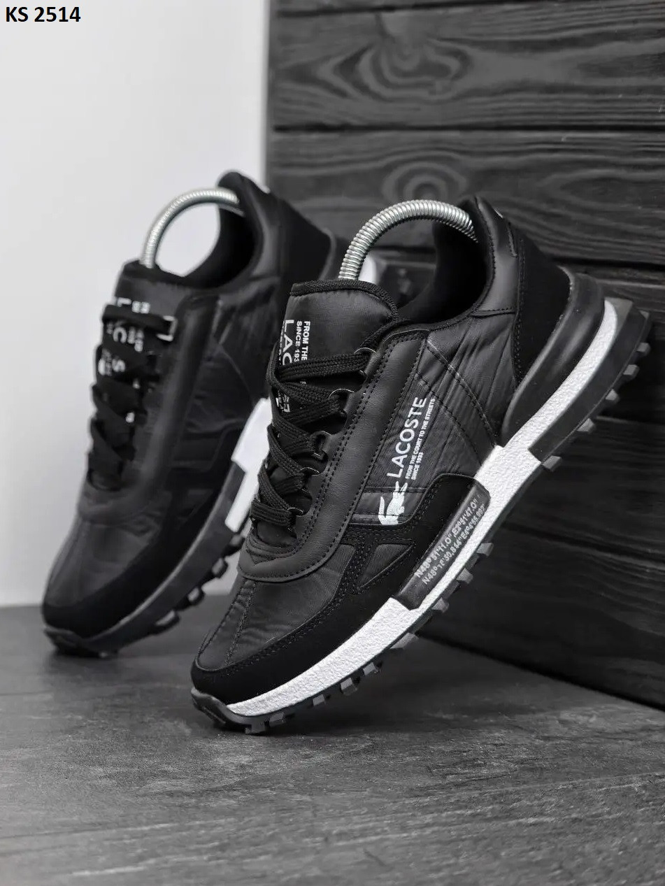 Кросівки Lacoste Elite Active Black White (чорно/білі) 40