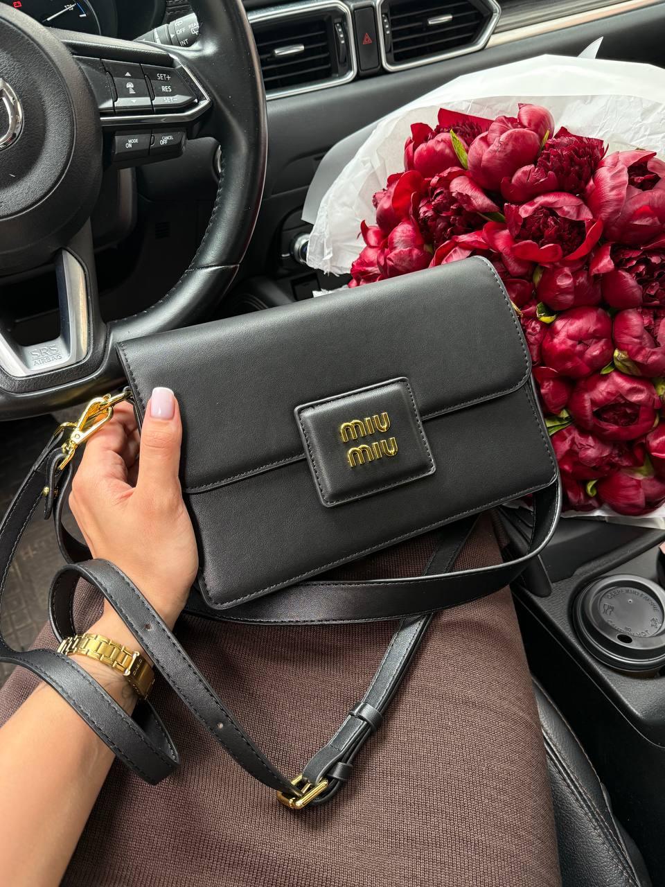 Miu Miu Shoulder Leather Bag   [оригінальна коробка] 24.5x16.5x6