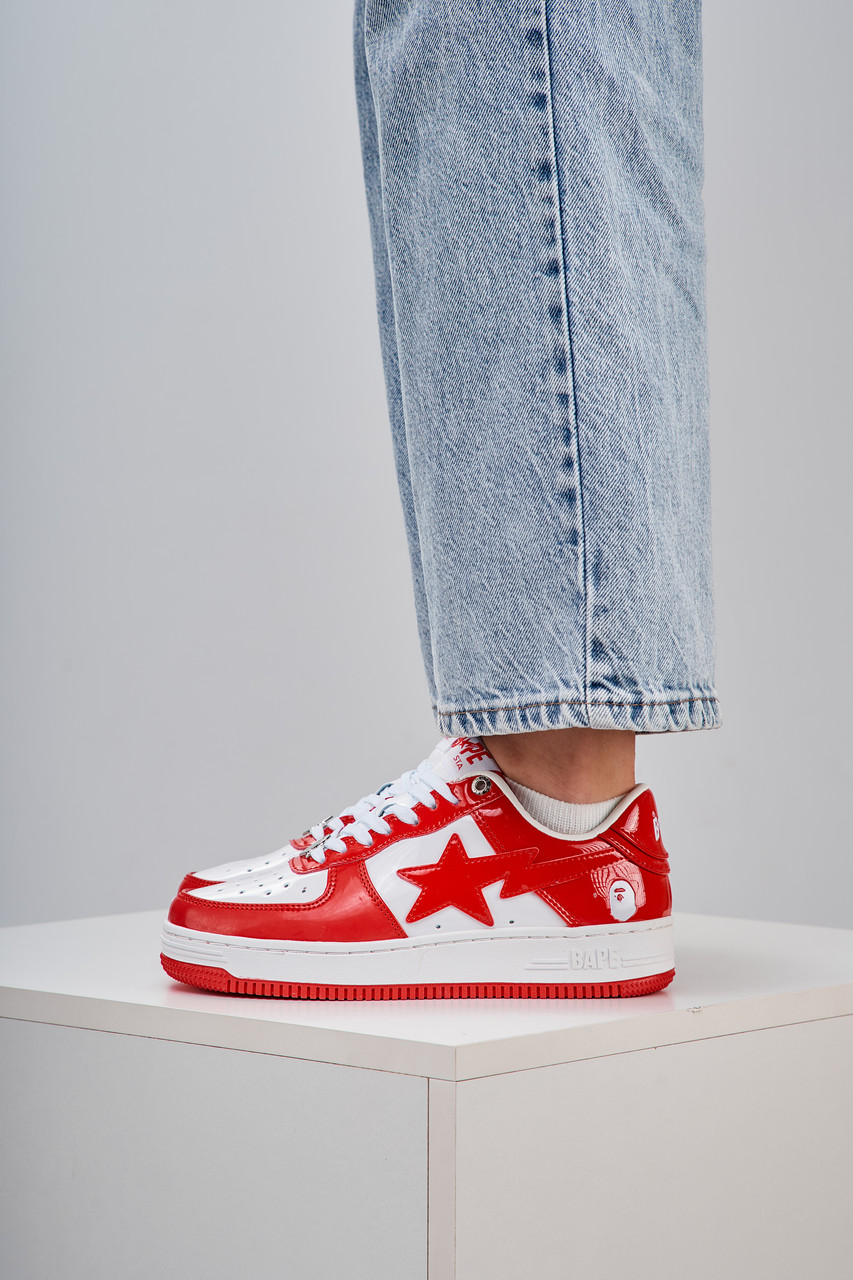 BAPE STA M2 Patent White Red 📦 36