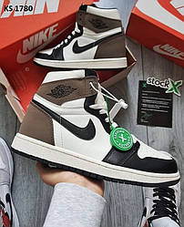 Nike Air Jordan 1 Retro High OG (коричнево/білі) 41