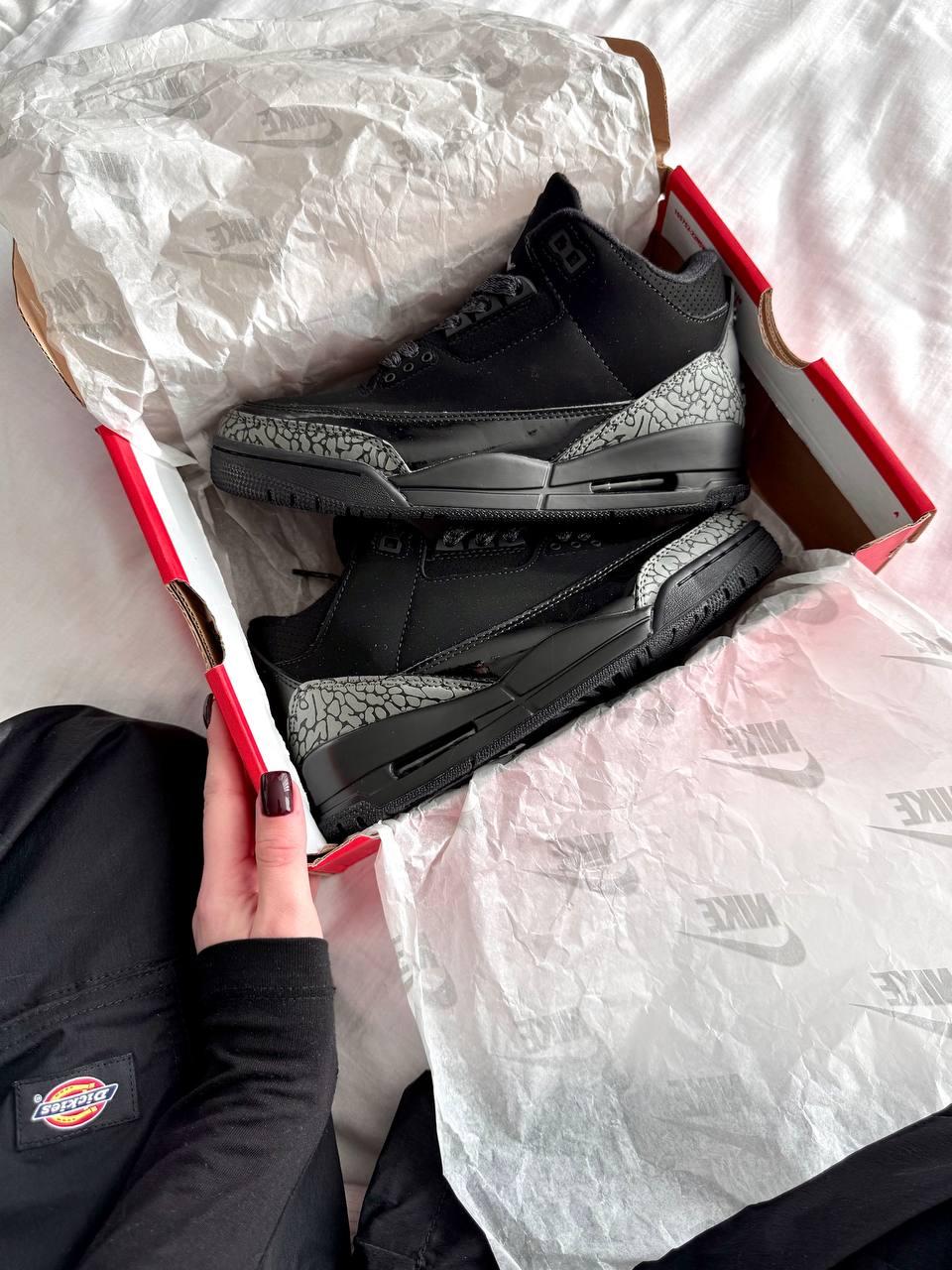 Nike Air Jordan 3 Black Cat 37