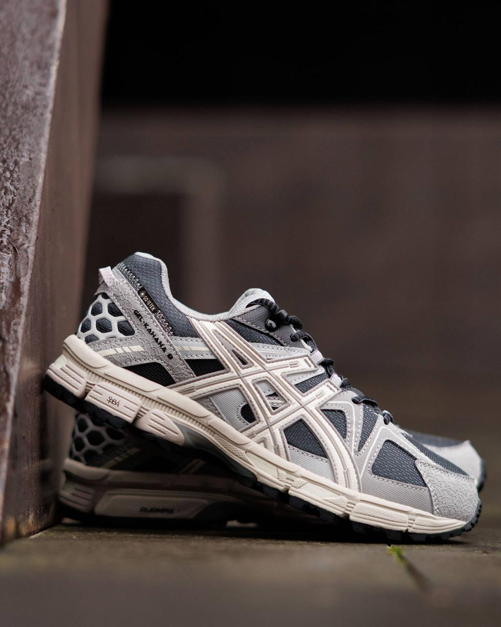 Asics Gel Kahana 8 Gore-Tex Grey White Blue ND 42