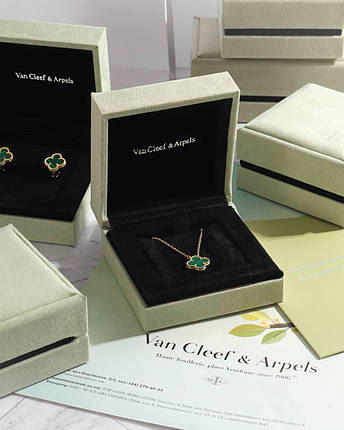 Підвіска Van Cleef & Arpels Alhambra Green 45 см, фото 1