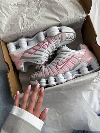 Nike Shox White Pink 37, фото 1