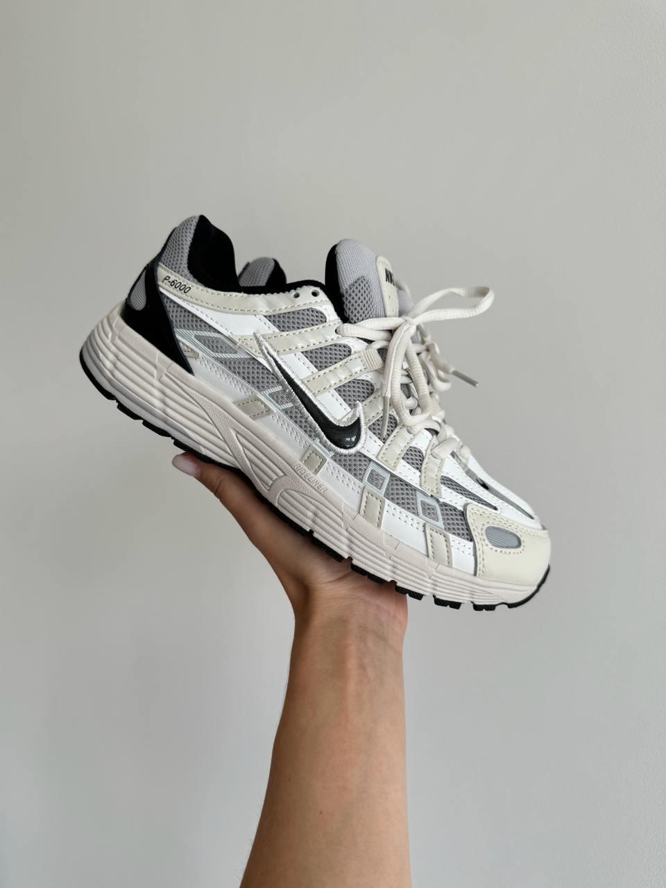 Nike P-6000 White Beige Black 37