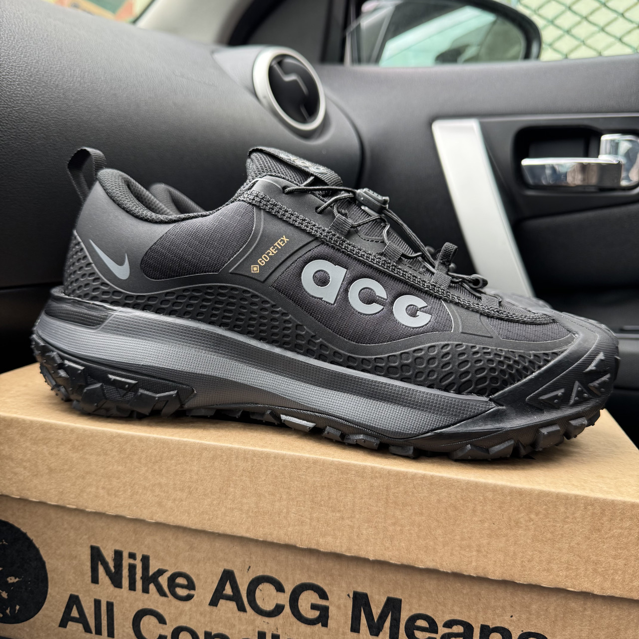 Nike ACG Mountain Fly Gore Tex black grey термо