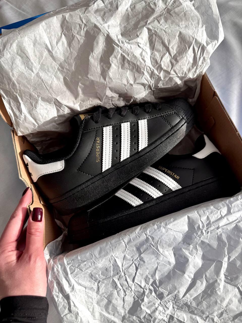 Adidas Superstar Black White 🇨🇳 37