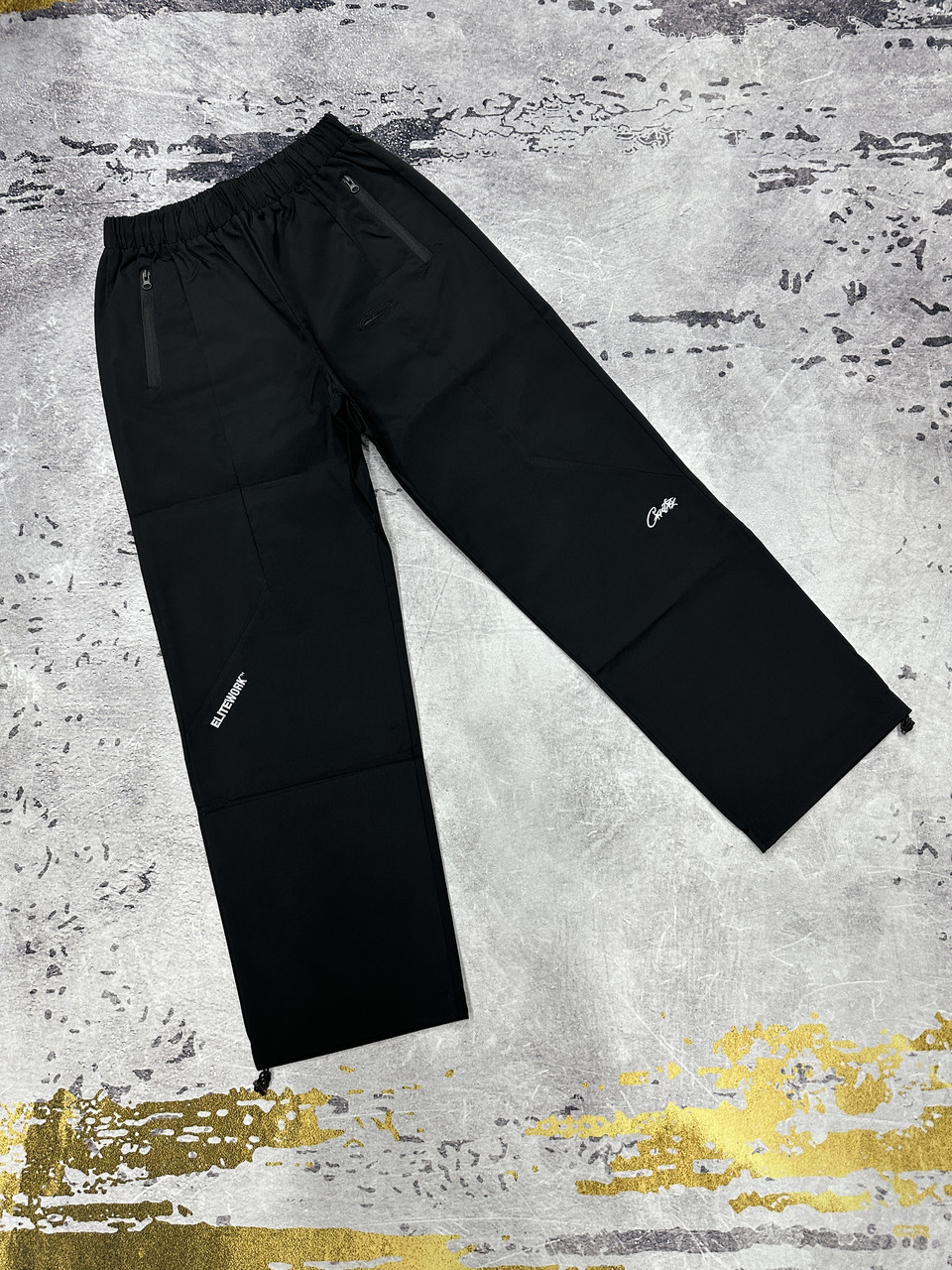 Штани Corteiz Elitework чорні