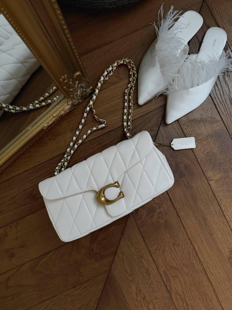 Coach Tabby Shoulder Bag With Pillow Quilting Milk  [оригінальна брендована коробка] 26x14x10