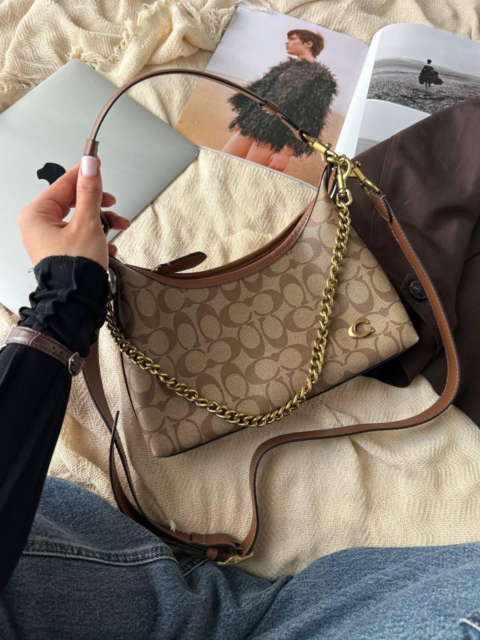 Coach Juliet Shoulder Bag Signature Canvas Beige[оригінальна коробка] 27x20x7
