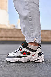 Nike M2K Tekno Black White «Red Logo» 36