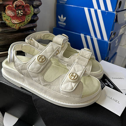 Chanel Sandals White premium 📦 Люкс якість 36, фото 1