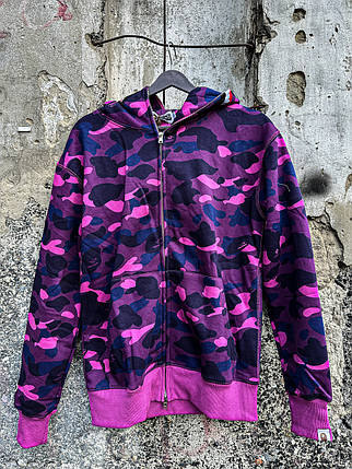 Зіп худі Bape фіолетова L, фото 1