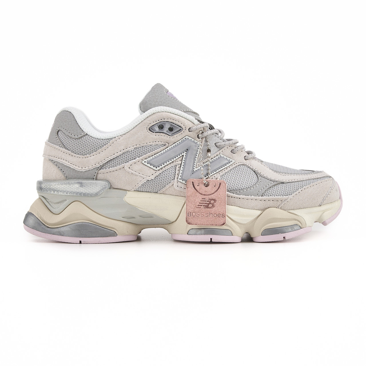 New Balance 9060 Grey Beige Pink 36