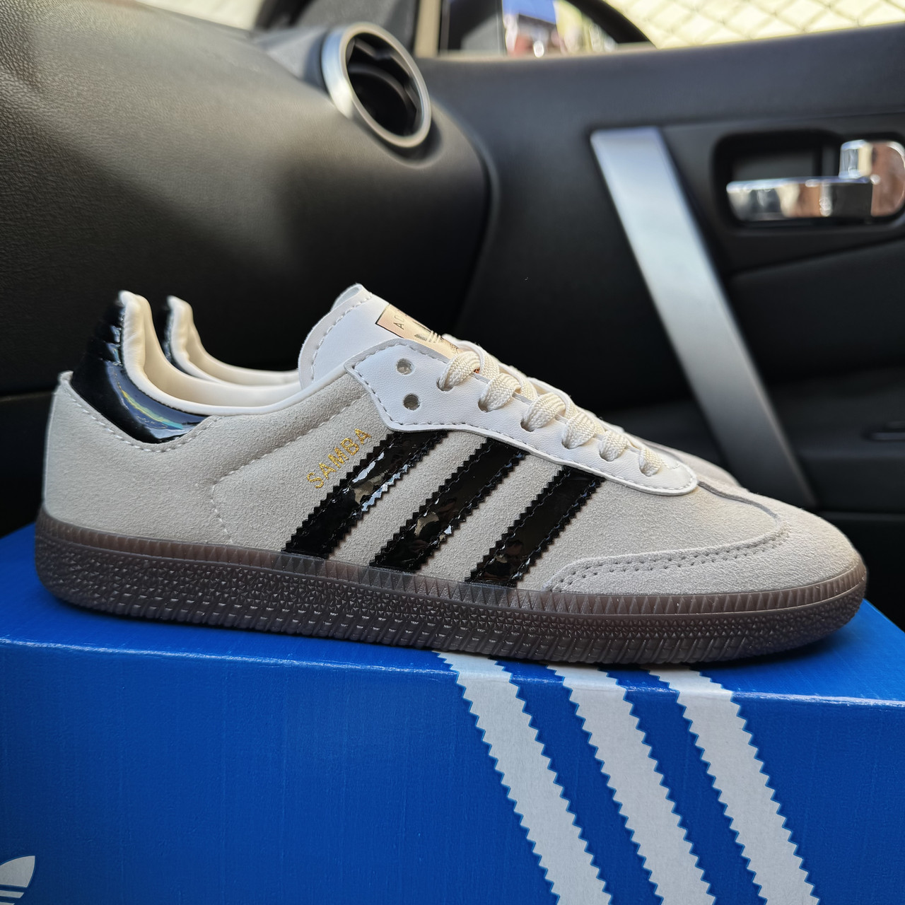 Adidas samba grey black white 36