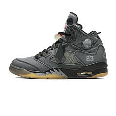 Nike Jordan 5 Retro Off-White Black 41