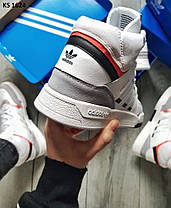 Adidas Drop Step Hight (сіро/білі) 41, фото 4