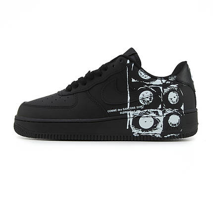 Nike Air Force 1 Low х Comme des Garçons Supreme Black 37, фото 1