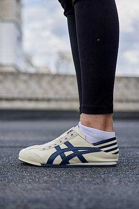 Asics Onitsuka Tiger Mexico 66 Slip On Paraty Cream Navy 36, фото 1