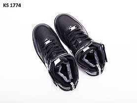 Nike Air Force 1 07 High (чорно/біл) ЗИМА 44, фото 3