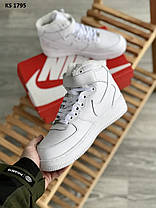 Nike Air Force 1 07 Mid LV8 (білі) ЗИМА, фото 3