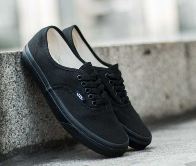 Кеди Vans Authentic Black Mono (чорні) 42