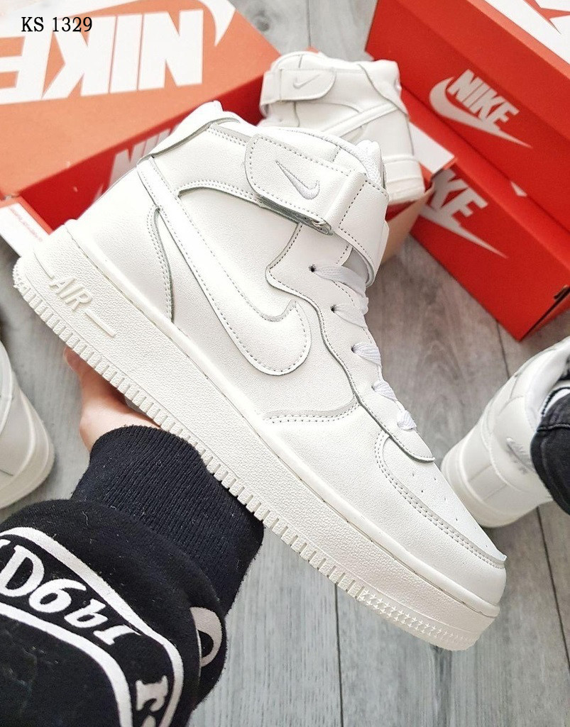 Nike Air Force High (білі) ЗИМА 44