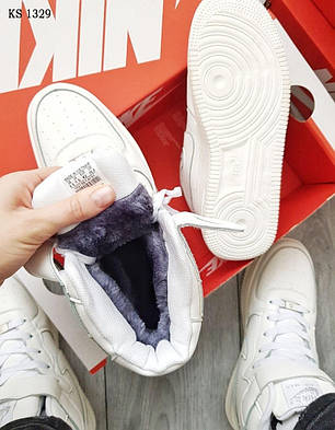 Nike Air Force High (білі) ЗИМА 44, фото 2
