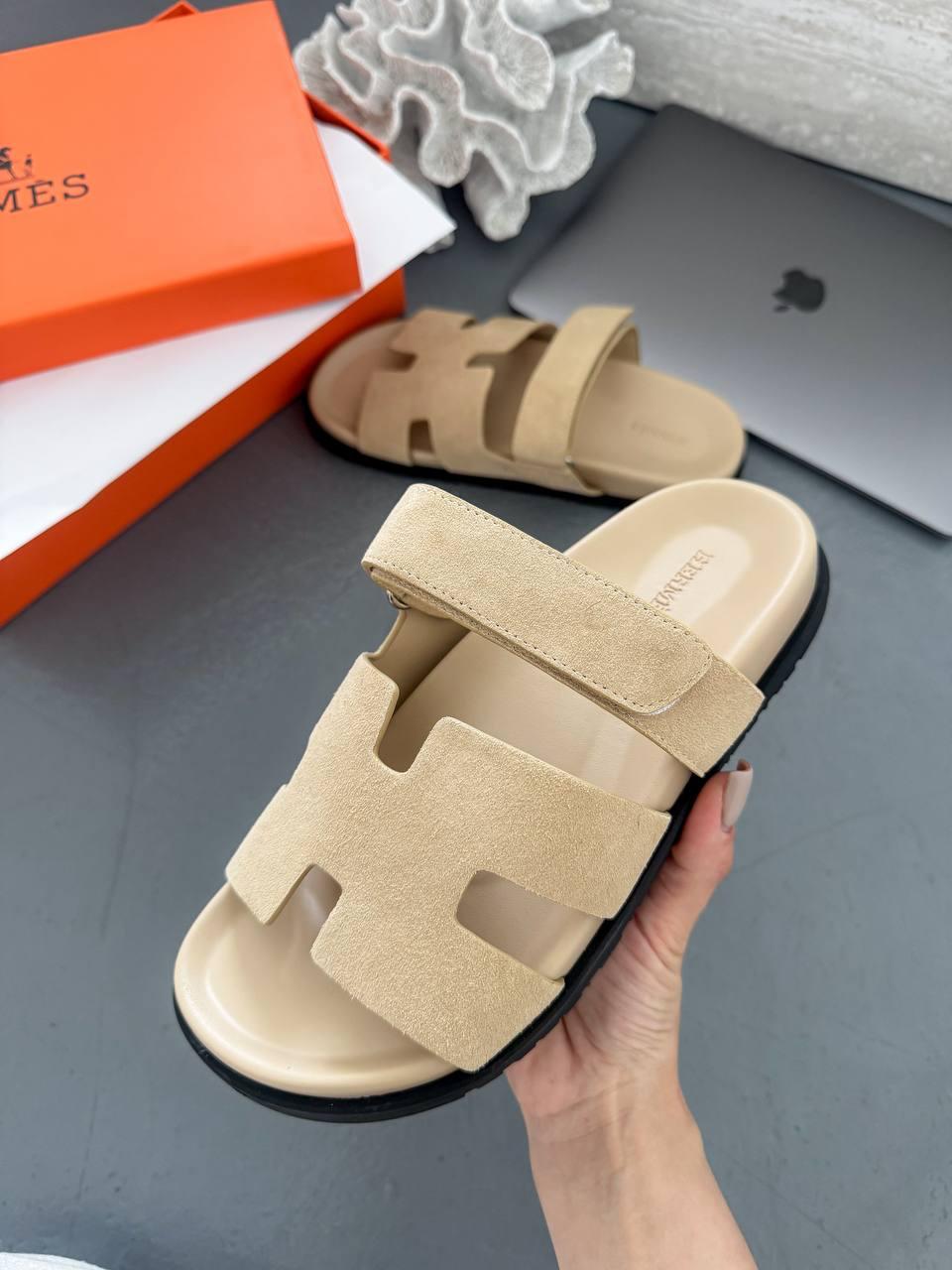 Hermes Sandals Beige 37