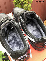 Nike Air Force (чорні) ЗИМА 44, фото 3