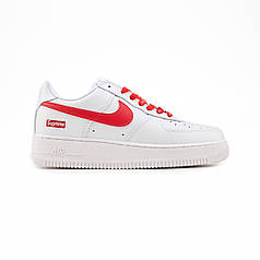 Nike Air Force 1 x Supreme White Red 37