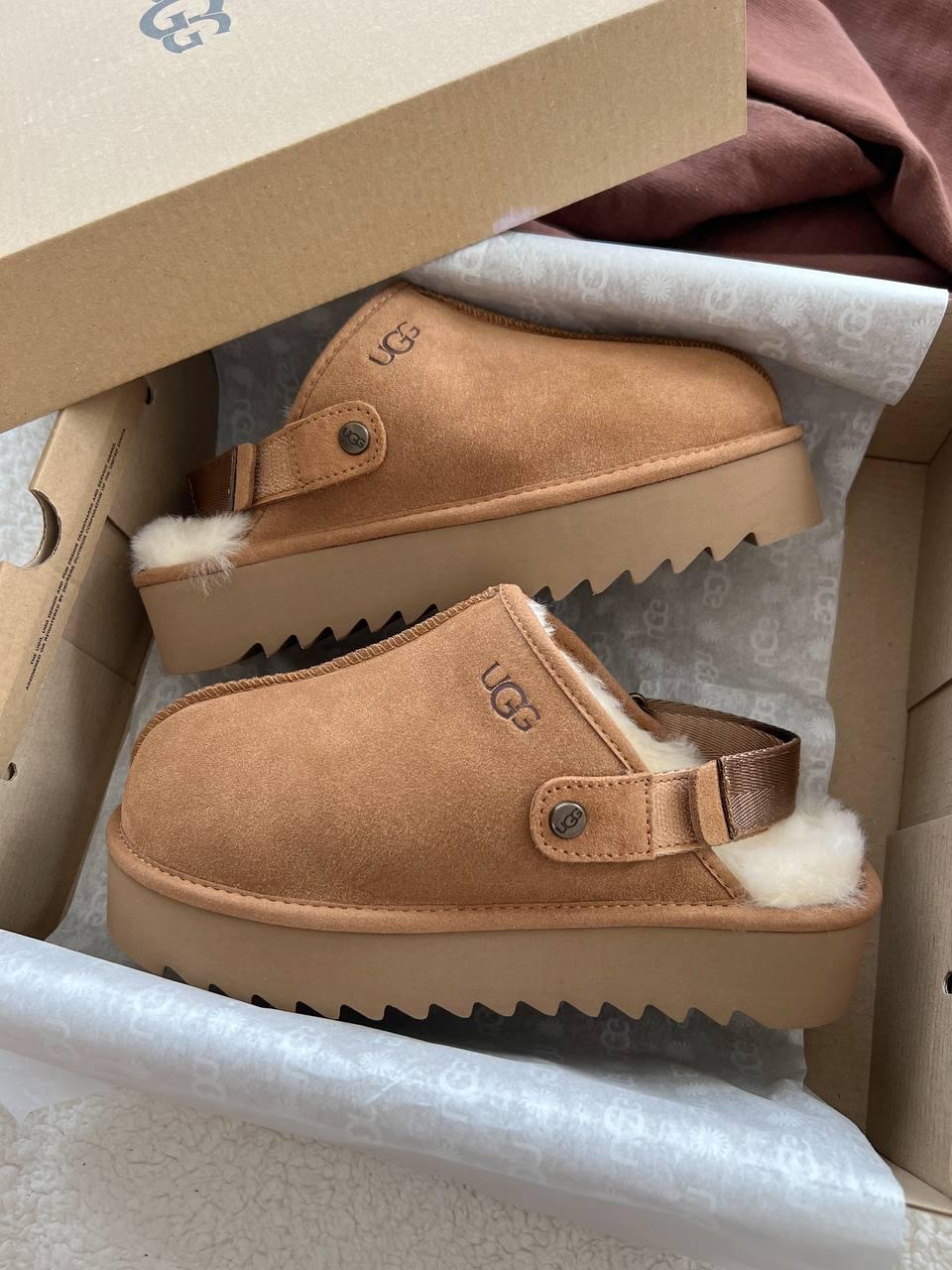 Lanah Clog Chestnut Platform 36