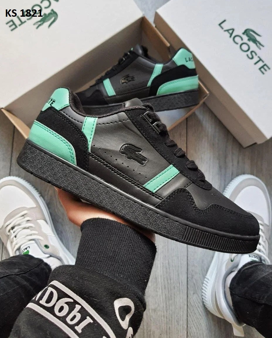 Кросівки Lacostе Black Green (чорно/зелені) 41