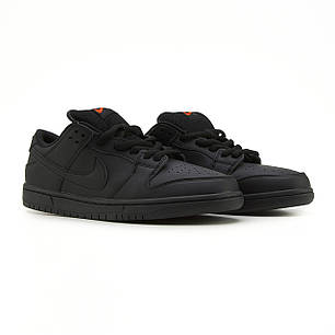 NIke SB Dunk Low Total Black Leather 36, фото 2