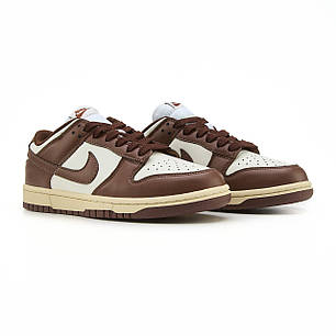 Nike Dunk Low Brown White Beige 37, фото 2