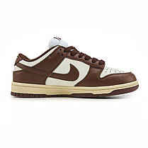 Nike Dunk Low Brown White Beige 37, фото 3